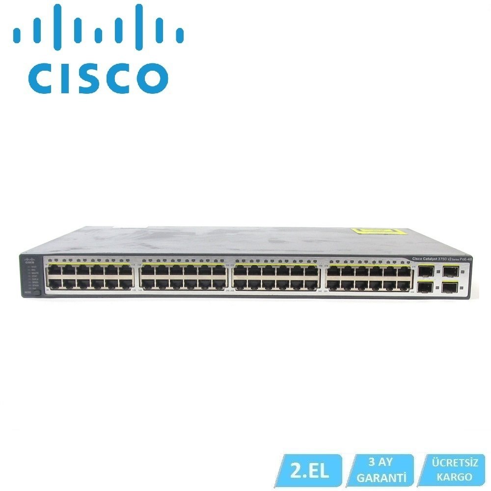 CISCO WS-C3750V2-48PS-E 48 PORT