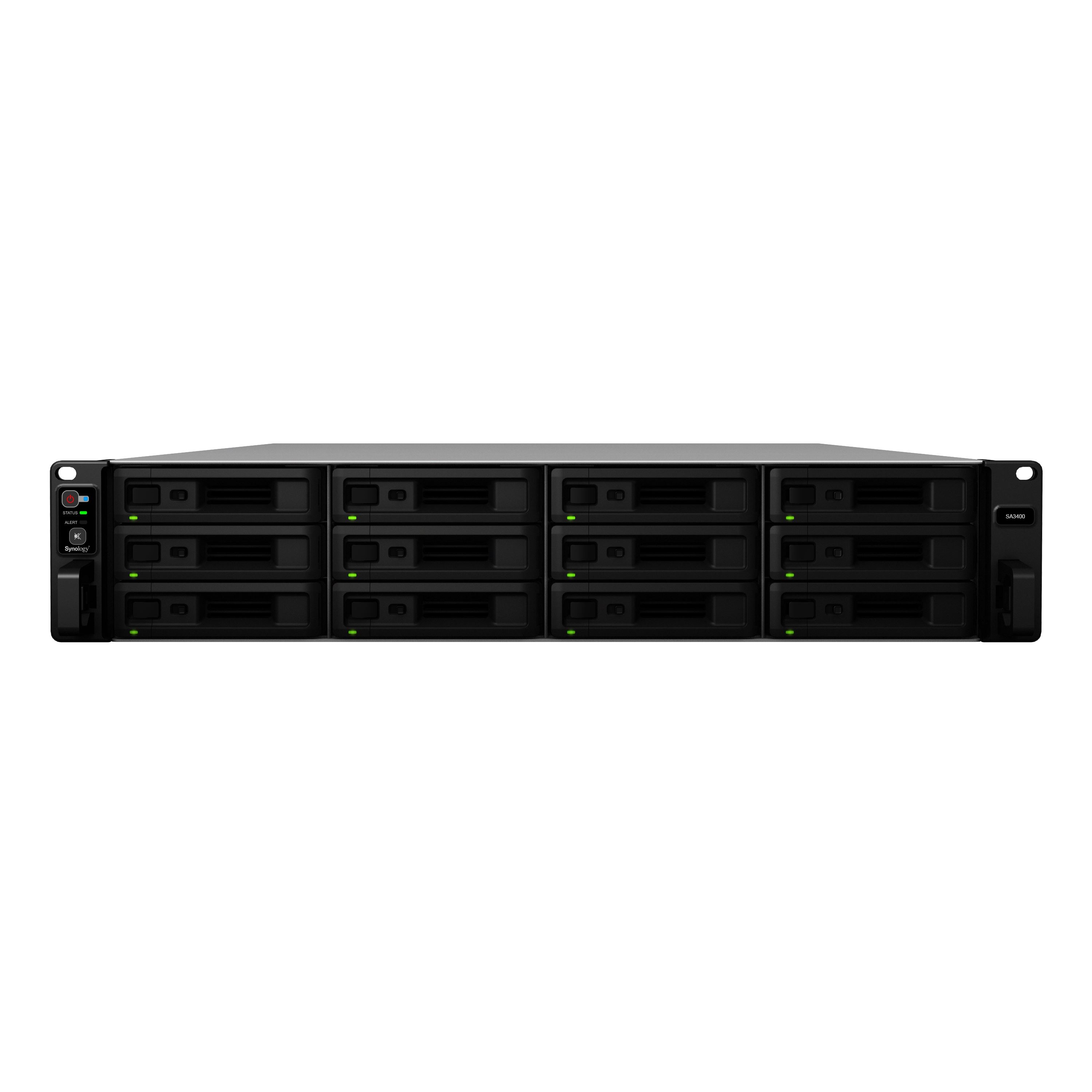 SYNOLOGY 12-Diskli SA3400 Xeon D-1541-16GB RAM Rack Nas Veri Depolama